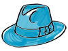 Seks Hatter - Blå